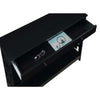 Town Square 1 Drawer Console Table, Black - Convenience Concepts