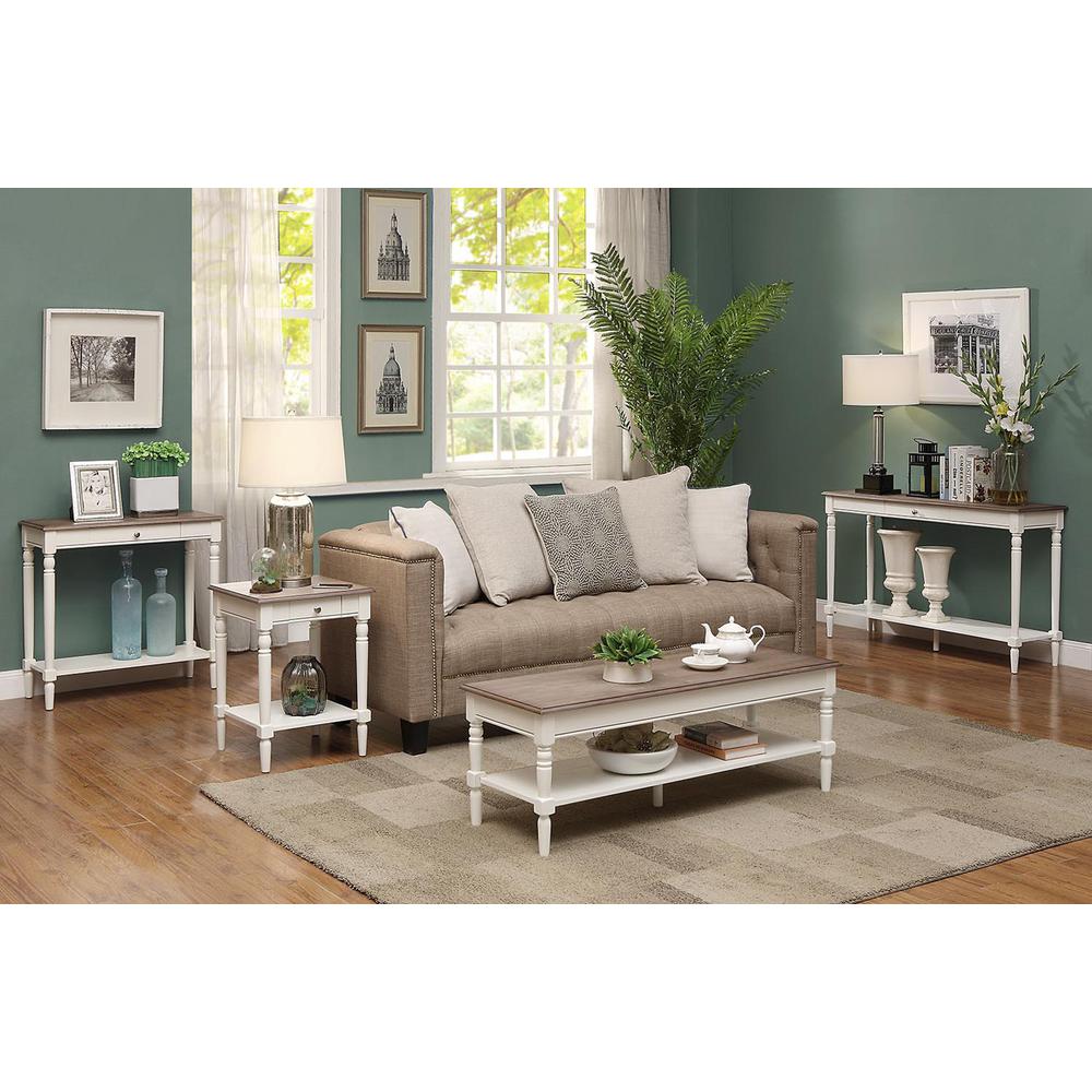 French Country Console Table with Drawer and Shelf - Convience Concept, Inc.