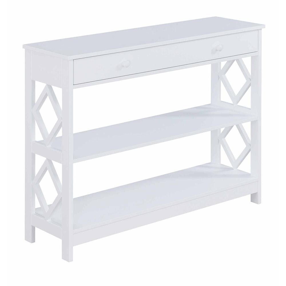 Diamond 1 Drawer Console Table - Convience Concept, Inc.