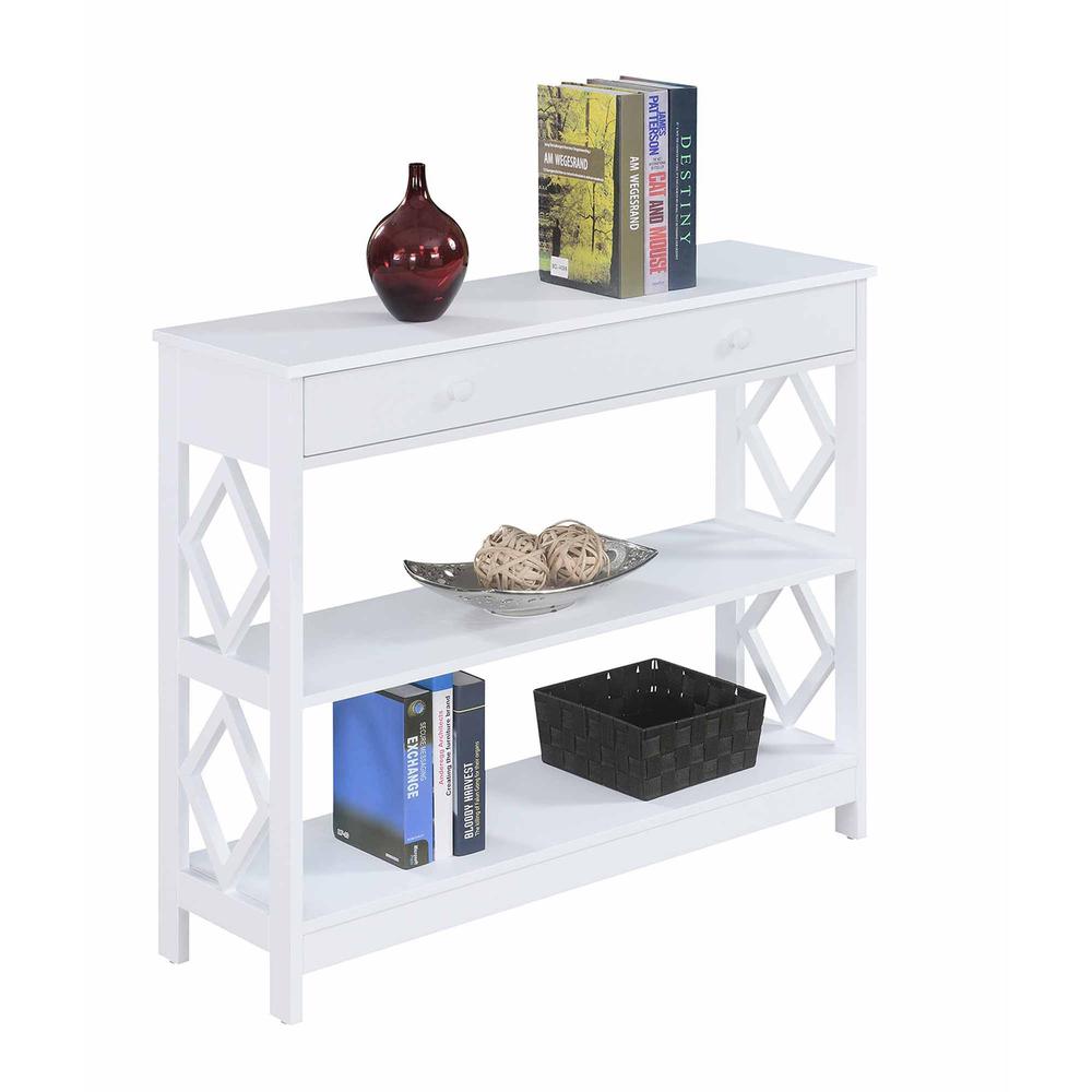 Diamond 1 Drawer Console Table - Convience Concept, Inc.