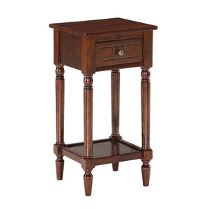 French Country Khloe 1 Drawer Accent Table with Shelf - Convenience Concepts