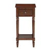 French Country Khloe 1 Drawer Accent Table with Shelf - Convenience Concepts