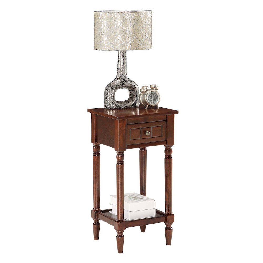 French Country Khloe 1 Drawer Accent Table with Shelf - Convenience Concepts