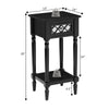 French Country Khloe Deluxe 1 Drawer Accent Table with Shelf - Convenience Concepts