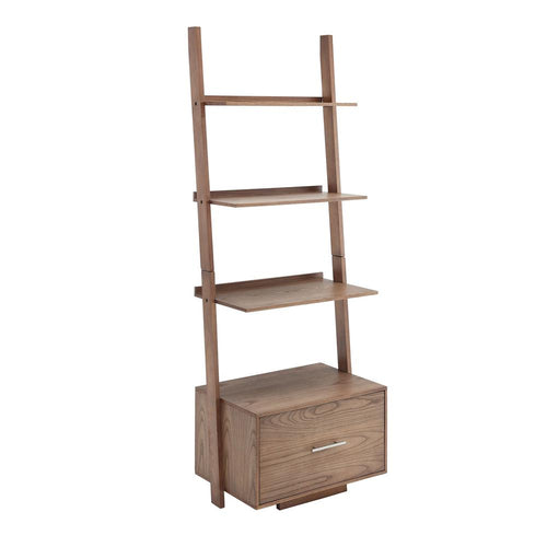 American Heritage Ladder Bookcase with File Drawer - Convience Concept, Inc.