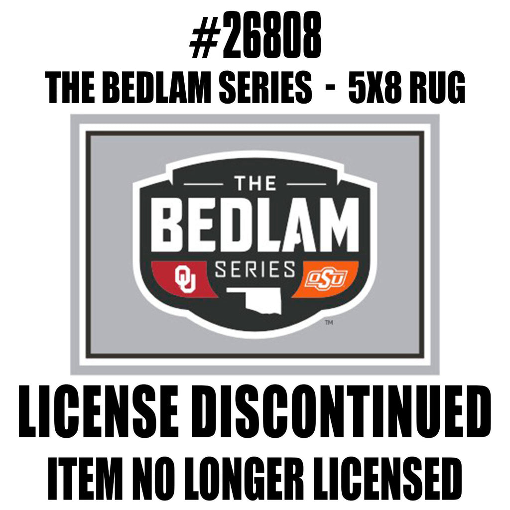 Fanmats - The Bedlam Series - Oklahoma / Oklahoma State 5x8 Rug 59.5''x88''