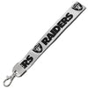 Las Vegas Raiders Lanyard Wristlet Style Silver -