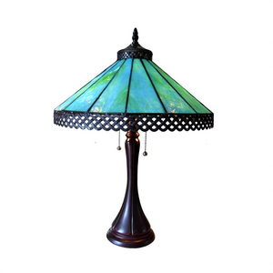 MILA Tiffany-style 2 Light Table Lamp 16'' Shade - CHLOE Lighting