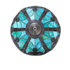 2-Light Antique Dark Bronze Finish Ceiling Semi-Flush Mount 16'' Wide - CHLOE Lighting