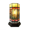 NEILSON Tiffany-glass Accent Pedestal 1 Light Mission table lamp 14'' Tall - CHLOE Lighting