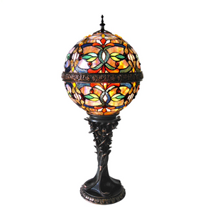 CHARLIZE Tiffany-style 1 Light Victorian Table Lamp 11'' Shade - CHLOE Lighting
