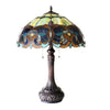 GENESIS Victorian 2 Light Antique Dark Bronze Table Lamp 17'' Shade - CHLOE Lighting