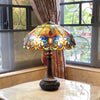 GENESIS Victorian 2 Light Antique Dark Bronze Table Lamp 17'' Shade - CHLOE Lighting