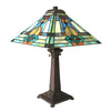 MASON Mission 2 Light Antique Dark Bronze Table Lamp 16'' Shade - CHLOE Lighting
