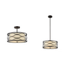 GWEN Transitional 3 Light Rubbed Bronze Semi-flush Ceiling Fixture 16'' Wide - CHLOE Lighting