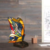 Tiffany-Style 1 Light Antique Dark Bronze Finish Butterfly Accent Table Lamp - CHLOE Lighting