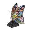 JACY 6 Tiffany-style 1 Light Butterfly Accent Table Lamp 10'' Tall - CHLOE Lighting