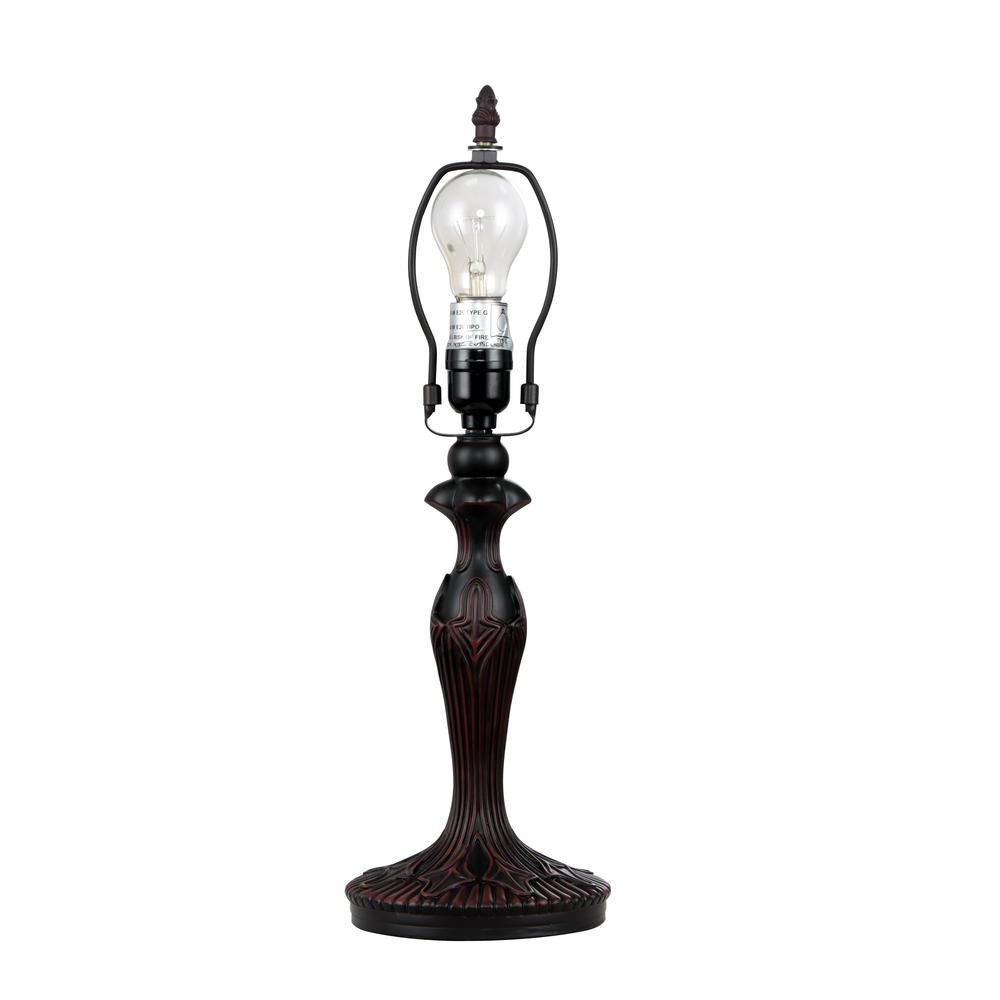 CHLOE Lighting SERENITY Tiffany-style Dark Bronze 1 Light Table Lamp 12'' Shade