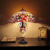 CHLOE Lighting SERENITY Tiffany-style Dark Bronze 3 Light Double Lit Table Lamp 16'' Shade