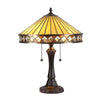 INGRID Tiffany-style 2 Light Mission Table Lamp 16'' Shade - CHLOE Lighting