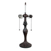 CHLOE Lighting ADIA Victorian Tiffany-Syle Dark Bronze 2 Light Table Lamp 16'' Wide