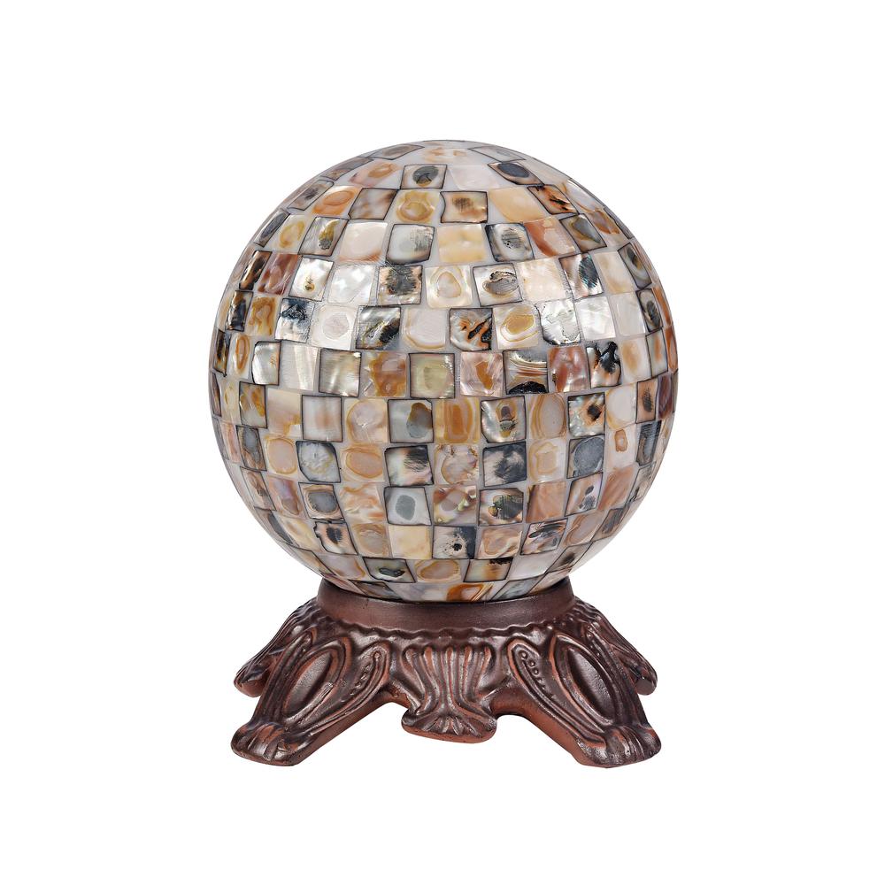 SHELLEY Mosaic 1 Light Dark Bronze Accent Lamp 8'' Wide - CHLOE Lighting