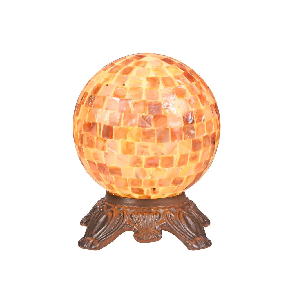 SHELLEY Mosaic 1 Light Dark Bronze Accent Lamp 8'' Wide - CHLOE Lighting