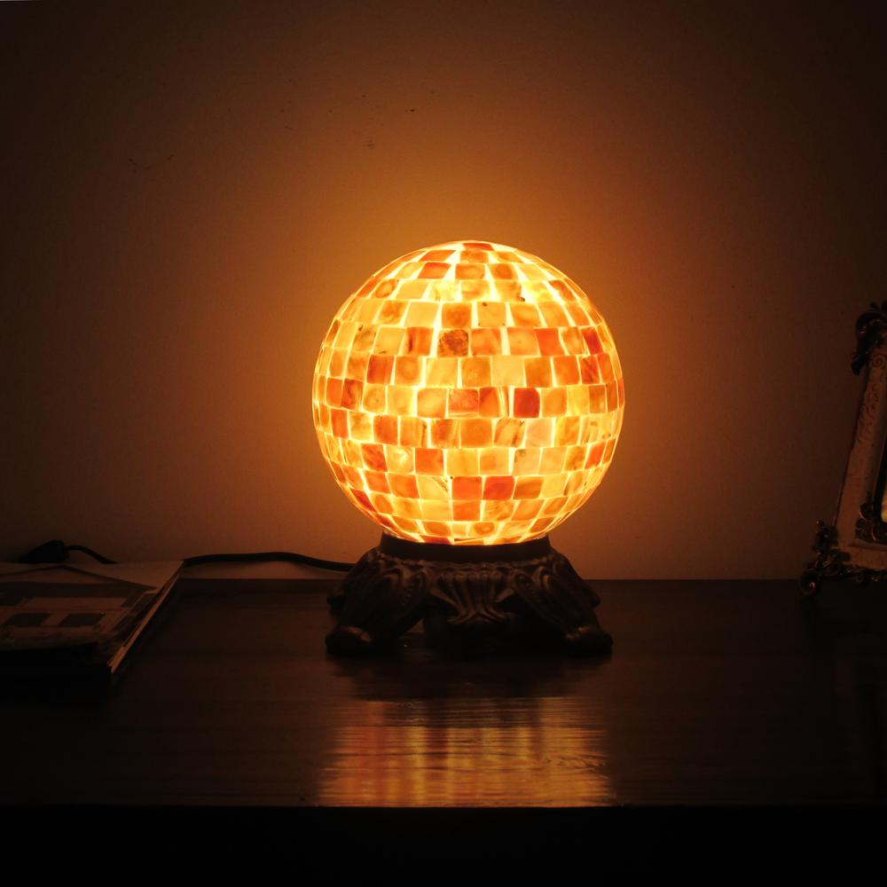 SHELLEY Mosaic 1 Light Dark Bronze Accent Lamp 8'' Wide - CHLOE Lighting