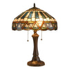 COURTLAND Tiffany-style 2 Light Mission Table Lamp 16'' Shade - CHLOE Lighting
