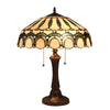 CLAUDE Tiffany-style 2 Light Victorian Table Lamp 17'' Shade - CHLOE Lighting
