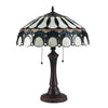 CLAUDE Tiffany-style 2 Light Victorian Table Lamp 17'' Shade - CHLOE Lighting