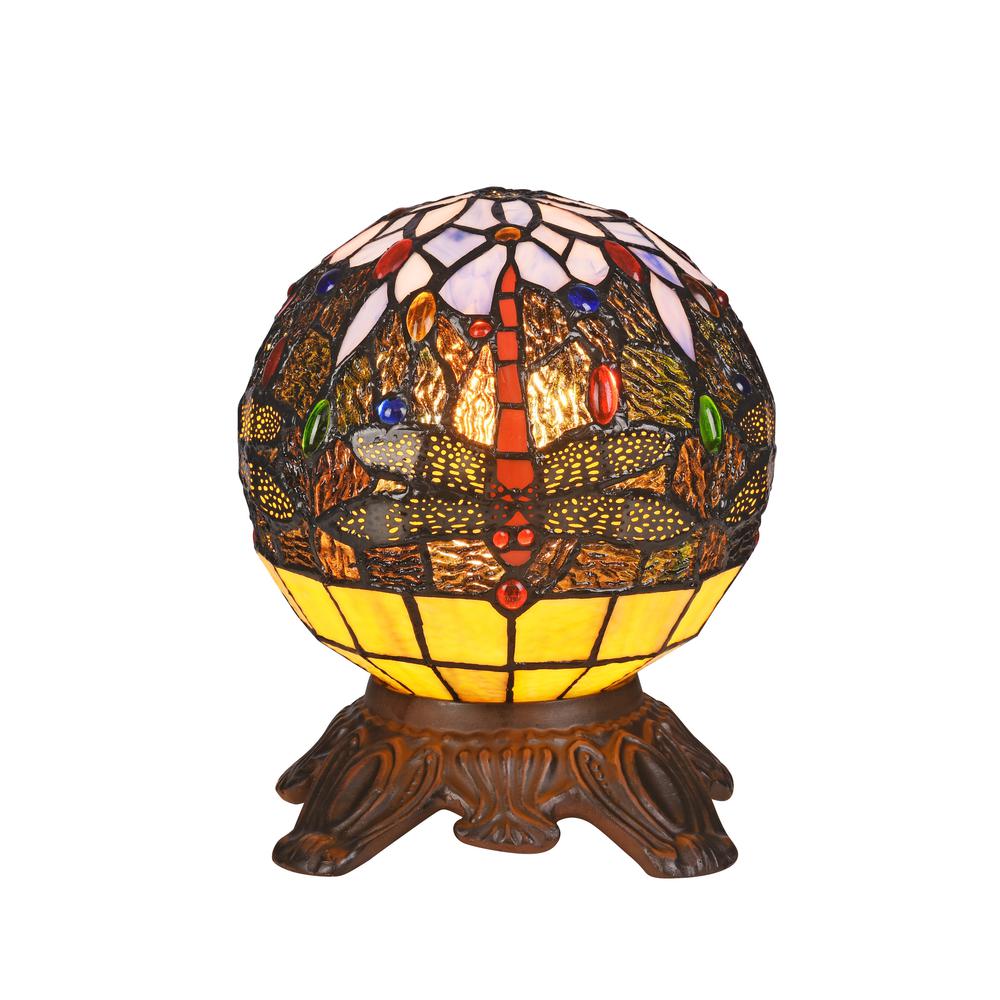 DEMOISELLE Mosaic 1 Light Dark Bronze Accent Lamp 8'' Wide - CHLOE Lighting
