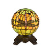 DEMOISELLE Tiffany-style 1 Light Dragonfly Accent Lamp 8'' Shade - CHLOE Lighting