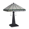 THEROS Tiffany-style 2 Light Mission Table Lamp 16'' Shade - CHLOE Lighting