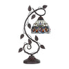 CHLOE Lighting SERENITY Victorian Tiffany-style Dark Bronze 1 Light Table Lamp 8'' Wide