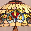 CHLOE Lighting SERENITY Victorian Tiffany-style Dark Bronze 2 Light Table Lamp 16'' Wide