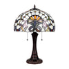 CLAIRE Victorian-Style 2-Light Dark Bronze Finish Table Lamp 16'' Wide - CHLOE Lighting