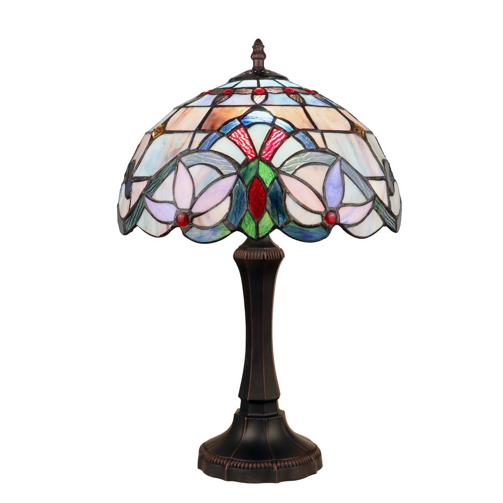 CHLOE Lighting GRENVILLE Victorian-Style Dark Bronze 1 Light Table Lamp 12'' Wide
