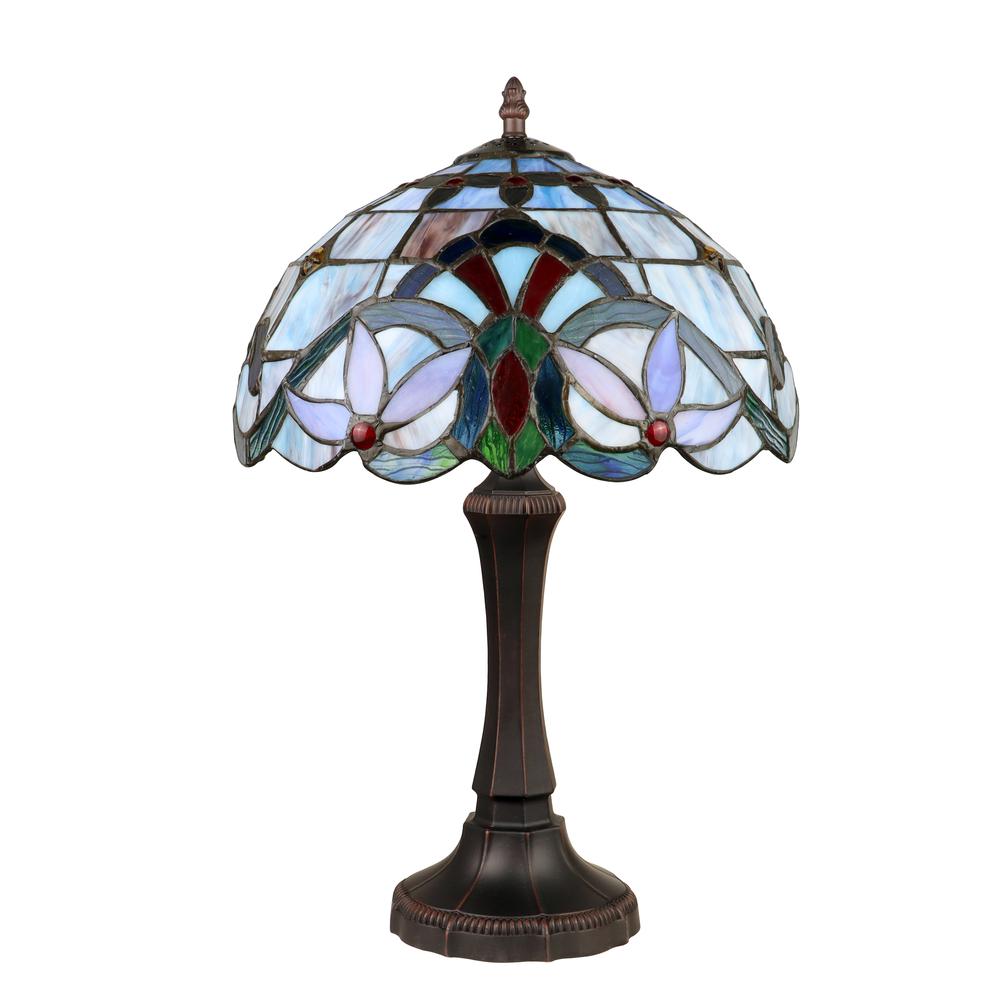 CHLOE Lighting GRENVILLE Victorian-Style Dark Bronze 1 Light Table Lamp 12'' Wide