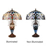 CHLOE Lighting GRENVILLE Victorian-Style Dark Bronze 3 Light Double Lit Table Lamp 16'' Wide
