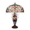 CHLOE Lighting GRENVILLE Victorian-Style Dark Bronze 3 Light Double Lit Table Lamp 18'' Wide
