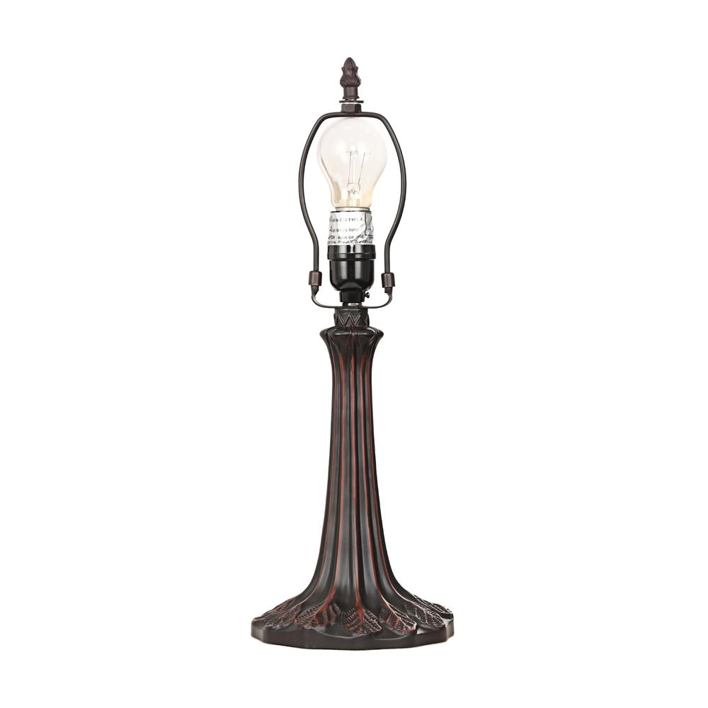 CHLOE Lighting EMPRESS Tiffany - style Dark Bronze 1 Light Table Lamp 12'' Shade