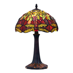CHLOE Lighting EMPRESS Tiffany-style Dark Bronze 1 Light Table Lamp 12'' Shade