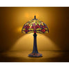 CHLOE Lighting EMPRESS Tiffany-style Dark Bronze 1 Light Table Lamp 12'' Shade