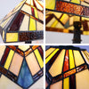 CHLOE Lighting VINCENT Mission Tiffany-Style Blackish Bronze 1 Light Table Lamp 12'' Wide