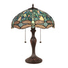 Sunniva Dragonfly Tiffany-Style 2-Light Table Lamp 16'' Shade - CHLOE Lighting