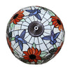 SARAI Tiffany-Style Floral Design 3-Light Double Lit Table Lamp 16'' Shade - CHLOE Lighting