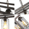 CHLOE Lighting Farmhouse-Style 4 Light Semi-Flush Fixture 24'' Wide