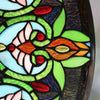 CHLOE Lighting ARABELLA Tiffany-Style Victorian Stained Glass Window Panel, 26'' Width