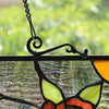 CHLOE Lighting BONICA Tiffany-Style Floral Stained Glass Window Panel 24'' Height